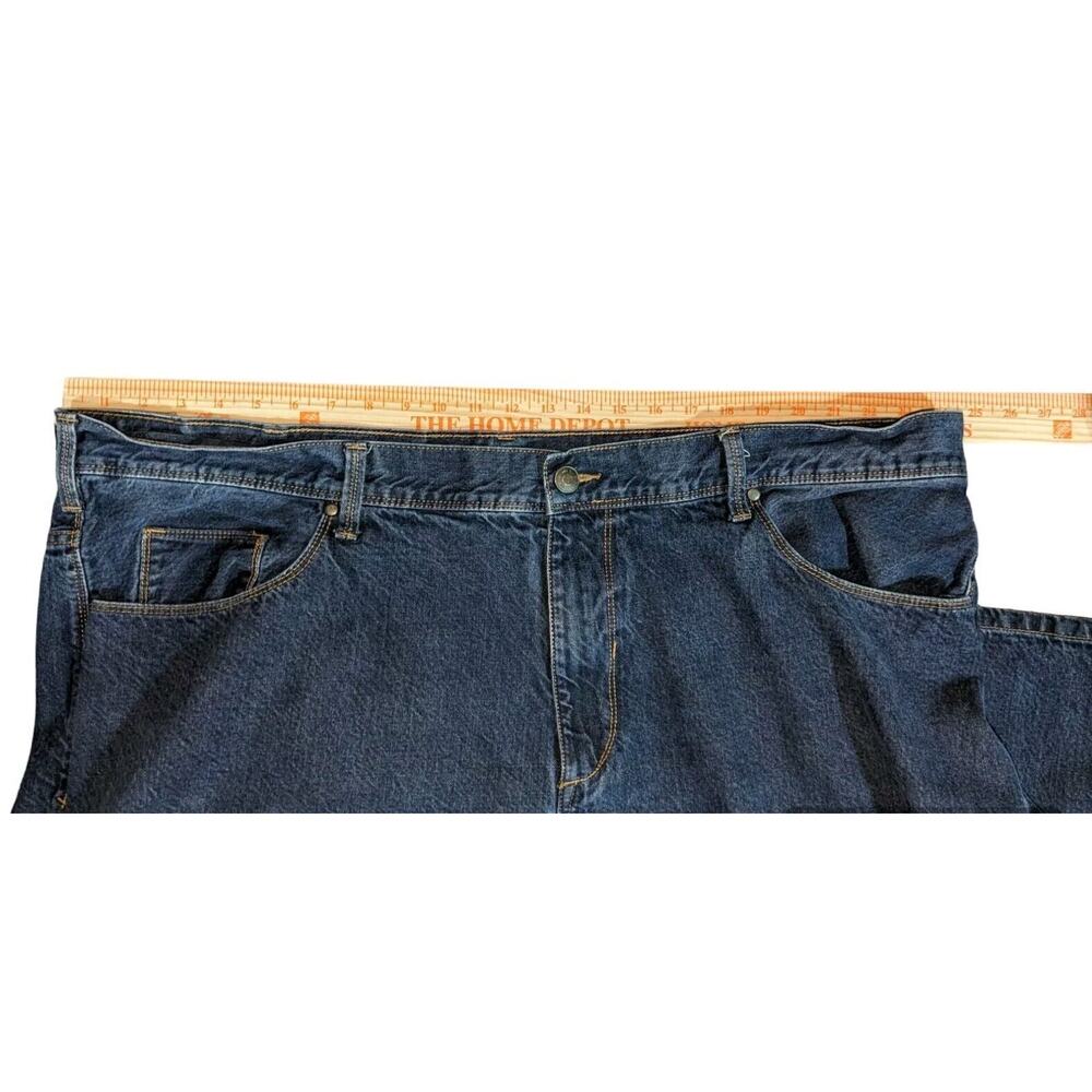 Perry Ellis Baggy Jeans Mens 48x30 Blue Denim Medium Wash Straight Leg Y2K Baggy - Picture 3 of 6